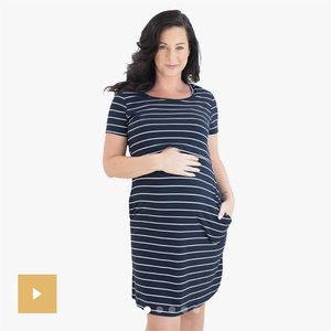 NWT Kindred Bravely Maternity & Nursing Lounge Dress